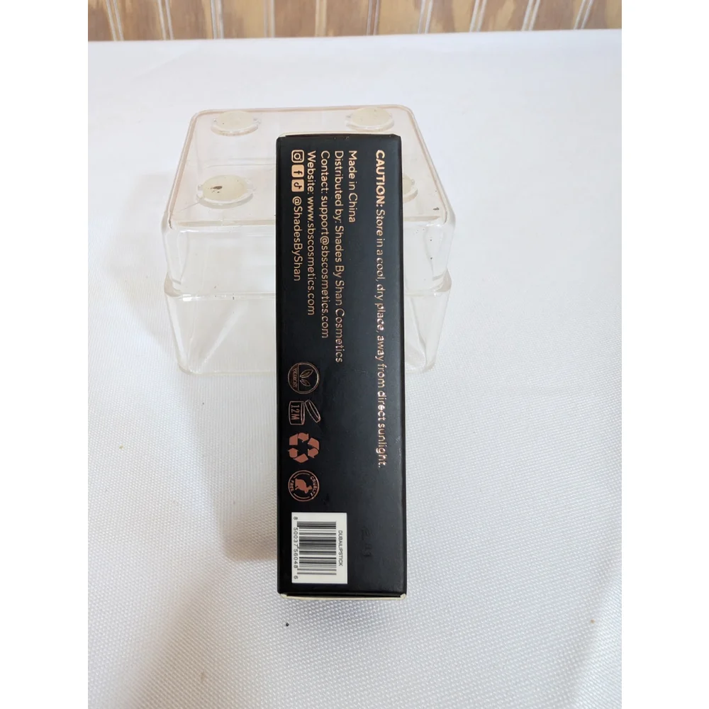 NWT NIB Shades by Shan Lipstick Dubai Peach Matte